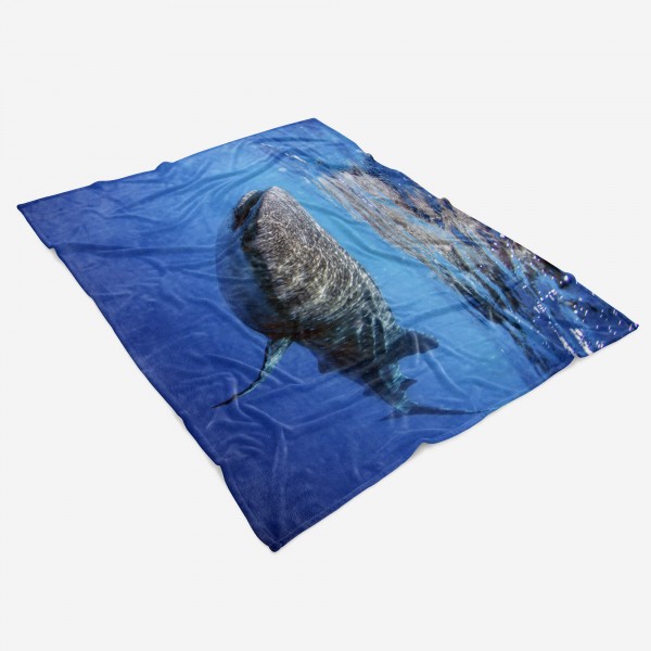 Paul Sinus Art Handtuch Strandhandtuch Saunatuch Kuscheldecke mit Tiermotiv Walhai unter Wasse Rabatte dieses Monats