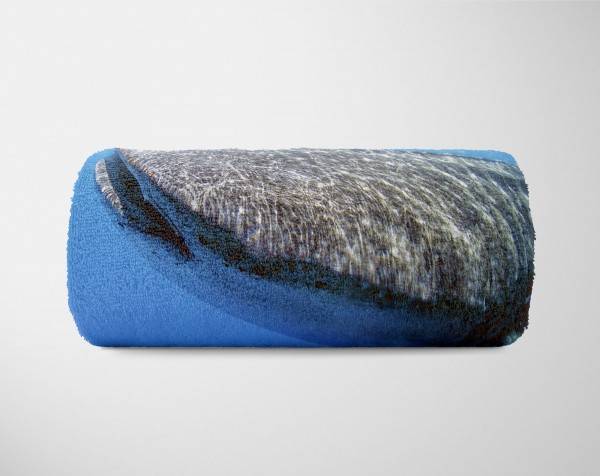 Paul Sinus Art Handtuch Strandhandtuch Saunatuch Kuscheldecke mit Tiermotiv Walhai unter Wasse Rabatte dieses Monats