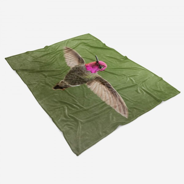 Paul Sinus Art Handtuch Strandhandtuch Saunatuch Kuscheldecke mit Tiermotiv Kolibri im Flug Mo Schlussverkauf