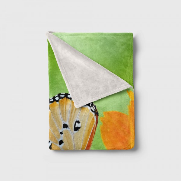 Paul Sinus Art Handtuch Strandhandtuch Saunatuch Kuscheldecke mit Tiermotiv Schmetterling Blum Günstiger Verkauf