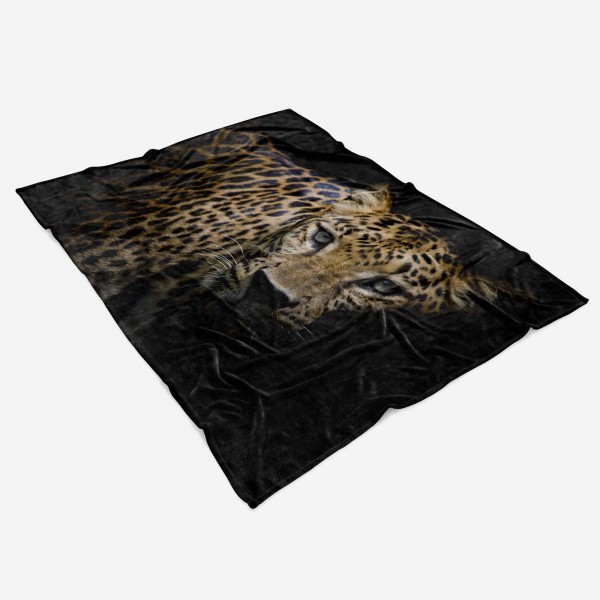 Paul Sinus Art Handtuch Strandhandtuch Saunatuch Kuscheldecke mit Tiermotiv Jaguar Raubkatze Flash Sale