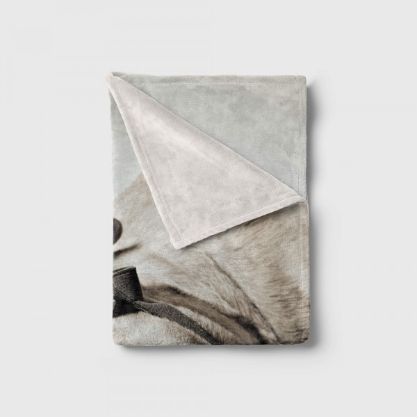 Paul Sinus Art Handtuch Strandhandtuch Saunatuch Kuscheldecke mit Tiermotiv Hund mit Fliegerbr Begrenztes Angebot