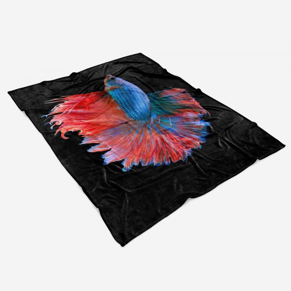 Paul Sinus Art Handtuch Strandhandtuch Saunatuch Kuscheldecke mit Tiermotiv Kampffisch Farbenf Cyber Monday