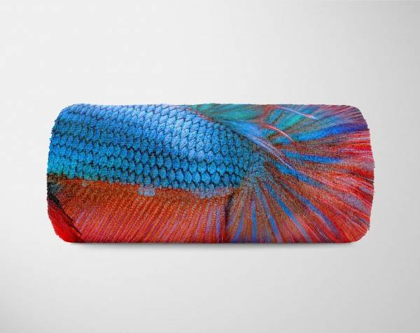 Paul Sinus Art Handtuch Strandhandtuch Saunatuch Kuscheldecke mit Tiermotiv Kampffisch Farbenf Cyber Monday