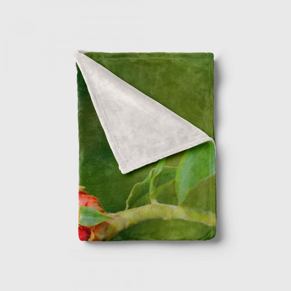 Paul Sinus Art Handtuch Strandhandtuch Saunatuch Kuscheldecke mit Tiermotiv Kolibri Blume Exot Weihnachtsangebot