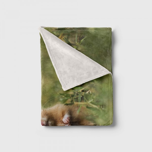 Paul Sinus Art Handtuch Strandhandtuch Saunatuch Kuscheldecke mit Tiermotiv kleine süße Hamste Valentinstagsangebot