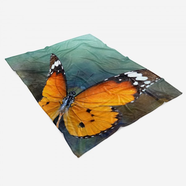 Paul Sinus Art Handtuch Strandhandtuch Saunatuch Kuscheldecke mit Tiermotiv Schmetterling Flüg Jubiläumsangebot