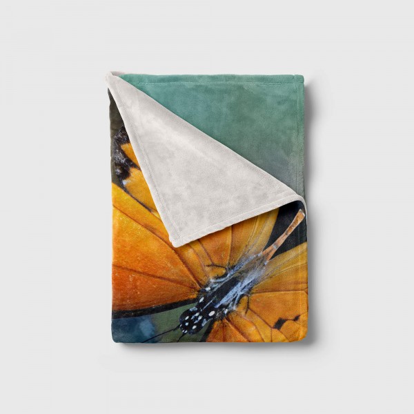 Paul Sinus Art Handtuch Strandhandtuch Saunatuch Kuscheldecke mit Tiermotiv Schmetterling Flüg Jubiläumsangebot
