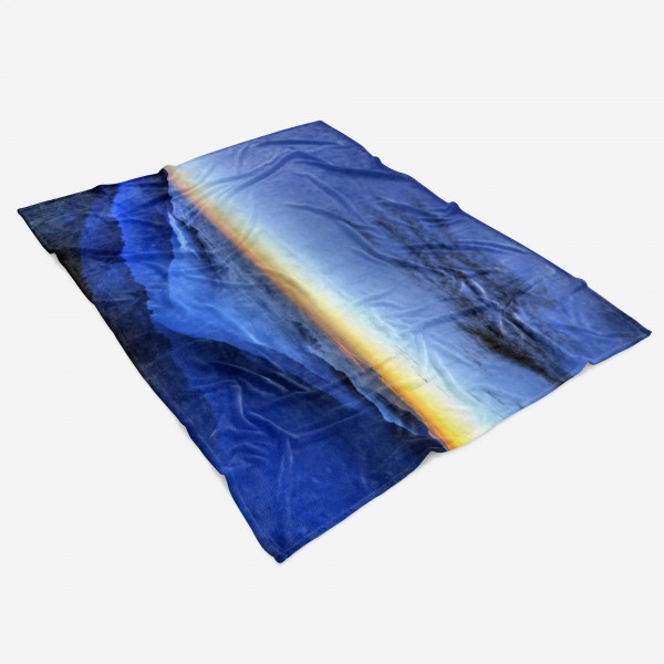 Paul Sinus Art Handtuch Strandhandtuch Saunatuch Kuscheldecke mit Fotomotiv Berge Sonnenuntergang Schön Exklusive Angebote