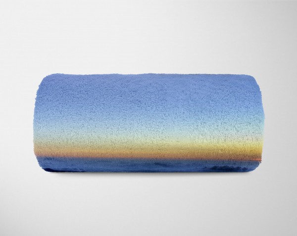 Paul Sinus Art Handtuch Strandhandtuch Saunatuch Kuscheldecke mit Fotomotiv Berge Sonnenuntergang Schön Exklusive Angebote