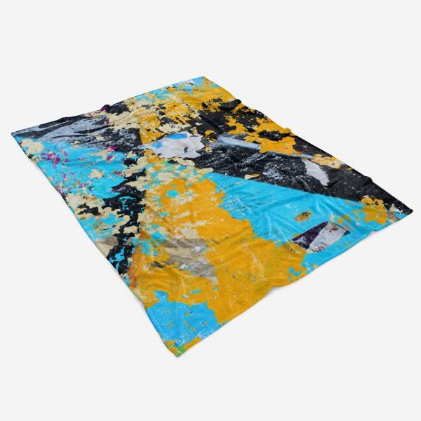 Paul Sinus Art Handtuch Strandhandtuch Saunatuch Kuscheldecke mit Fotomotiv Wandstruktur Auffallend Bunt Neuheiten