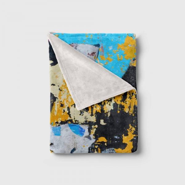 Paul Sinus Art Handtuch Strandhandtuch Saunatuch Kuscheldecke mit Fotomotiv Wandstruktur Auffallend Bunt Neuheiten