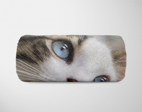 Paul Sinus Art Handtuch Strandhandtuch Saunatuch Kuscheldecke mit Tiermotiv süßes Kätzchen Tägliche Deals