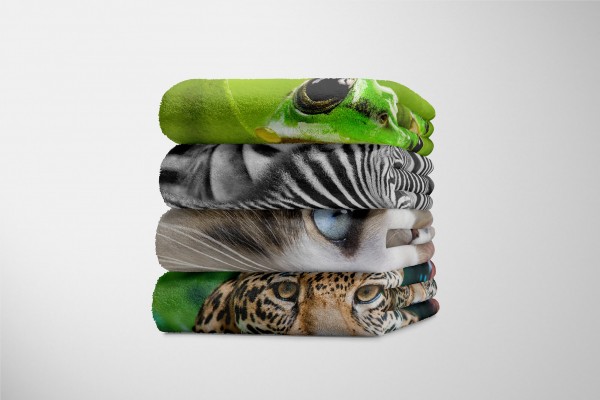 Paul Sinus Art Handtuch Strandhandtuch Saunatuch Kuscheldecke mit Tiermotiv süßes Kätzchen Tägliche Deals