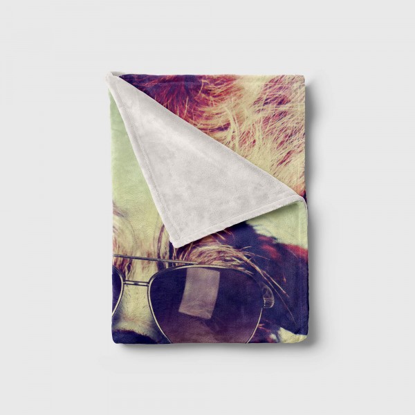 Paul Sinus Art Handtuch Strandhandtuch Saunatuch Kuscheldecke mit Tiermotiv cooler Hund mit So VIP-Rabatte