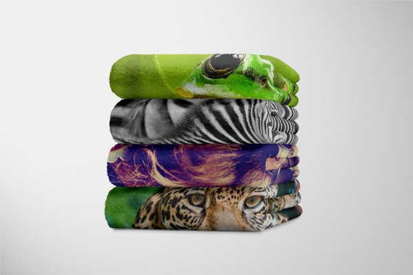 Paul Sinus Art Handtuch Strandhandtuch Saunatuch Kuscheldecke mit Tiermotiv cooler Hund mit So VIP-Rabatte