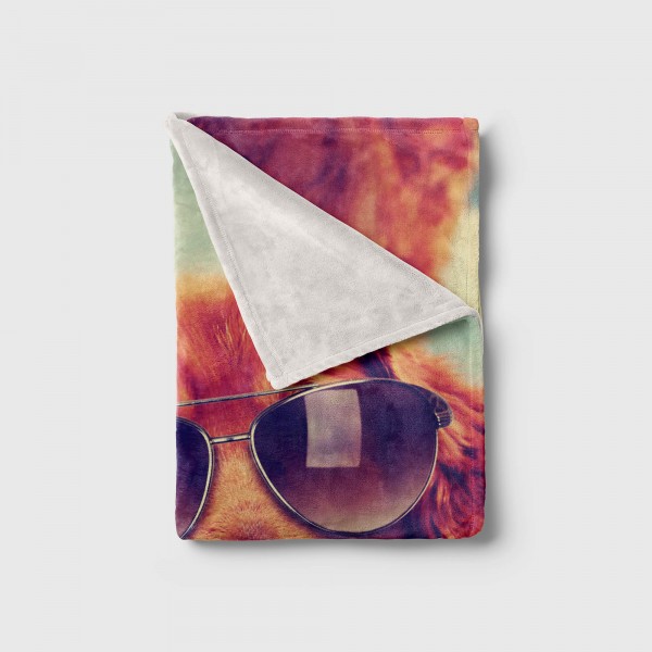 Paul Sinus Art Handtuch Strandhandtuch Saunatuch Kuscheldecke mit Tiermotiv cooler Hund mit So Tiefpreis