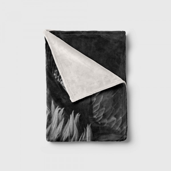 Paul Sinus Art Handtuch Strandhandtuch Saunatuch Kuscheldecke mit Tiermotiv Adler Schwarz Weiß JETZT KAUFEN