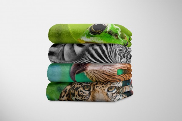 Paul Sinus Art Handtuch Strandhandtuch Saunatuch Kuscheldecke mit Tiermotiv Falke Raubvogel Bis zu 50% Rabatt