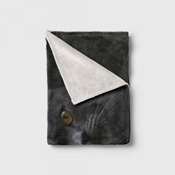Paul Sinus Art Handtuch Strandhandtuch Saunatuch Kuscheldecke mit Tiermotiv Schwarze Katze Bis zu 60% Rabatt