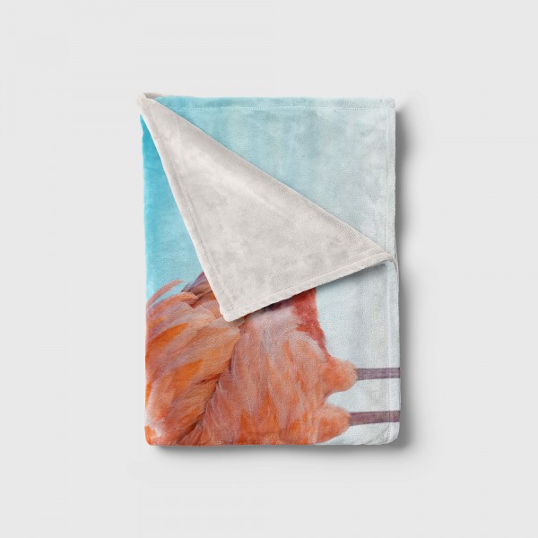 Paul Sinus Art Handtuch Strandhandtuch Saunatuch Kuscheldecke mit Tiermotiv Flamingo Meer Sonn Bis zu 65% Rabatt