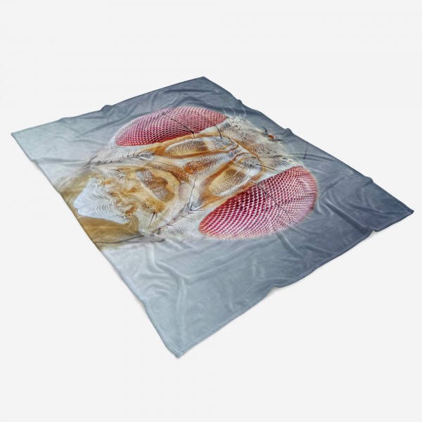 Paul Sinus Art Handtuch Strandhandtuch Saunatuch Kuscheldecke mit Tiermotiv Fliegenaugen Makro 50% Rabatt für begrenzte Zeit