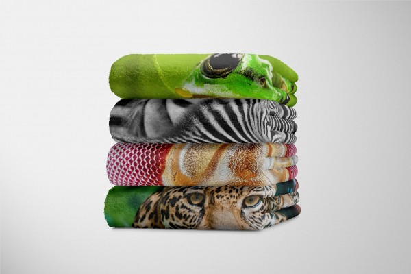 Paul Sinus Art Handtuch Strandhandtuch Saunatuch Kuscheldecke mit Tiermotiv Fliegenaugen Makro 50% Rabatt für begrenzte Zeit