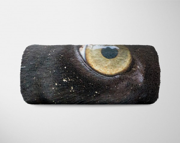 Paul Sinus Art Handtuch Strandhandtuch Saunatuch Kuscheldecke mit Tiermotiv Auge eines Panther Hotsell