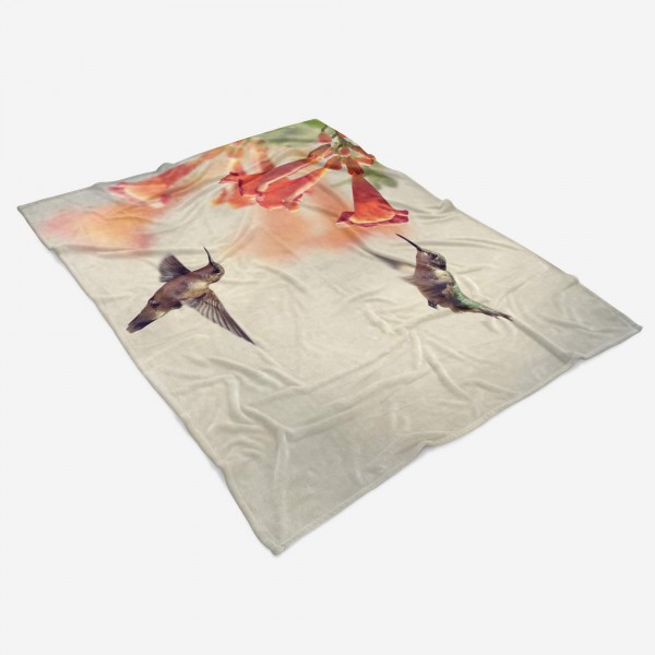 Paul Sinus Art Handtuch Strandhandtuch Saunatuch Kuscheldecke mit Tiermotiv Kolibris sammeln N Schlussverkauf