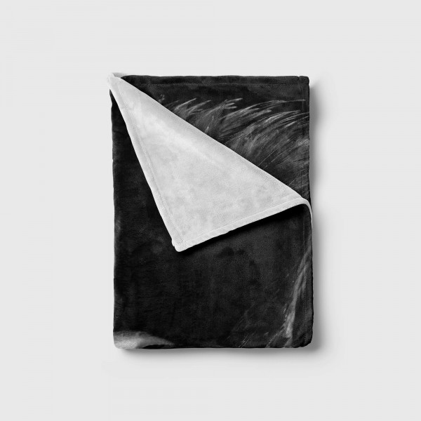 Paul Sinus Art Handtuch Strandhandtuch Saunatuch Kuscheldecke mit Tiermotiv Adler Schwarz Weiß Fabrikverkauf
