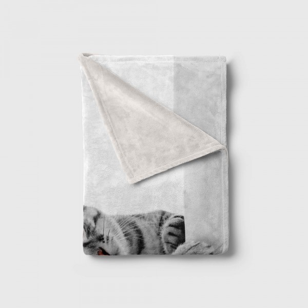 Paul Sinus Art Handtuch Strandhandtuch Saunatuch Kuscheldecke mit Tiermotiv süße Katze Limitierter Zeitrabatt