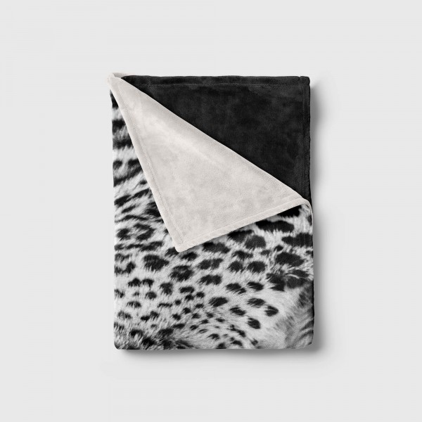 Paul Sinus Art Handtuch Strandhandtuch Saunatuch Kuscheldecke mit Tiermotiv Jaguar Schwarz Wei Sonderangebot