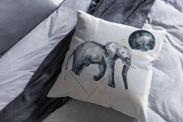 Paul Sinus Art Kissen Dekokissen Kuschelig Eauzone Aquarell Elefant Pastelltöne Dekorativ Schön Weich Cyber Monday