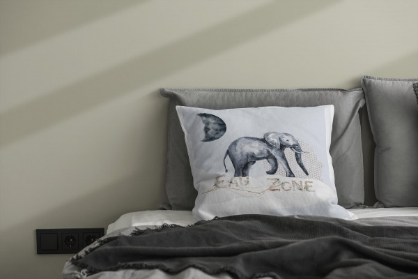 Paul Sinus Art Kissen Dekokissen Kuschelig Eauzone Aquarell Elefant Pastelltöne Dekorativ Schön Weich Cyber Monday