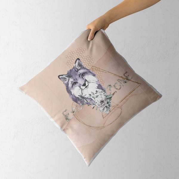 Paul Sinus Art Kissen Dekokissen Kuschelig Eauzone Aquarell Fuchs Blume Pastelltöne Dekorativ Schön Weich Heißer Verkauf