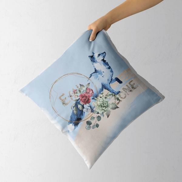 Paul Sinus Art Kissen Dekokissen Kuschelig Eauzone Aquarell Fuchs Blumen Mond Pastelltöne Dekorativ Schön Weich Neueste Mode