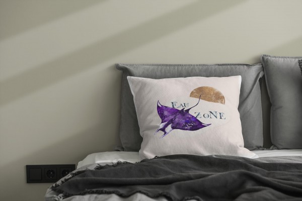Paul Sinus Art Dekokissen Kissen Pastellfarben Eauzone Mantarochen Wasserfarben Motiv Kunstvoll Dekorativ Weich Sch JETZT KAUFEN