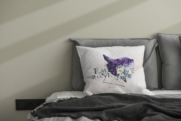 Paul Sinus Art Dekokissen Kissen Pastellfarben Eauzone Mondfisch Blumen Wasserfarben Motiv Kunstvoll Dekorativ Weic Bis zu 50% Rabatt