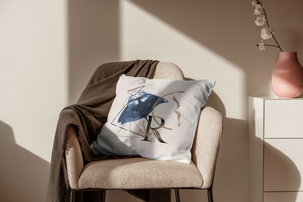 Paul Sinus Art Dekokissen Kissen Pastellfarben Eauzone Mantarochen Rochen Wasserfarben Motiv Kunstvoll Dekorativ We Bis zu 55% Rabatt