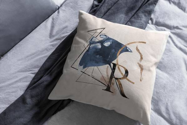 Paul Sinus Art Dekokissen Kissen Pastellfarben Eauzone Mantarochen Rochen Wasserfarben Motiv Kunstvoll Dekorativ We Bis zu 55% Rabatt