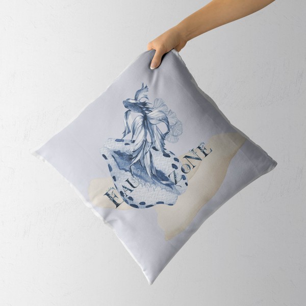 Paul Sinus Art Dekokissen Kissen Pastellfarben Eauzone Muschel Wasserfarben Motiv Kunstvoll Dekorativ Weich Schön Outlet