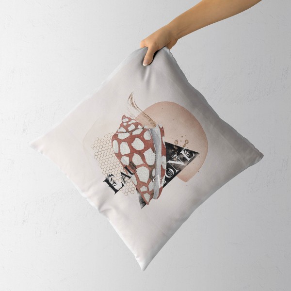 Paul Sinus Art Dekokissen Kissen Pastellfarben Eauzone Muschel Wasserfarben Motiv Kunstvoll Dekorativ Weich Schön Günstig kaufen