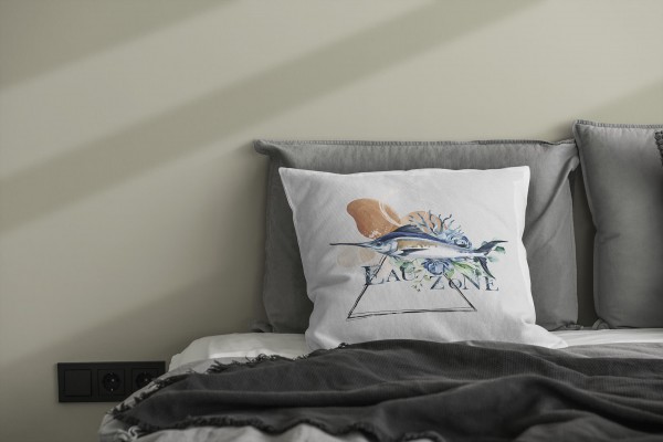 Paul Sinus Art Dekokissen Kissen Pastellfarben Eauzone Schwertfisch Wasserfarben Motiv Kunstvoll Dekorativ Weich Sc Neueste Mode