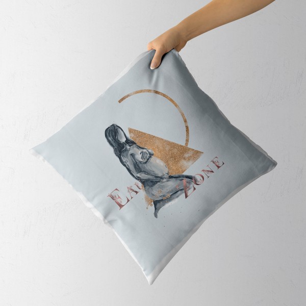Paul Sinus Art Dekokissen Kissen Pastelltöne Eauzone Aquarell schwangere Frau Motiv Weich Schön Dekorativ Kunstvoll Neueste Stile