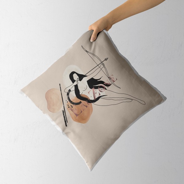 Paul Sinus Art Dekokissen Kissen Pastelltöne Eauzone Sternzeichen Schütze Motiv Weich Schön Dekorativ Kunstvoll Sonderangebot der Fabrik