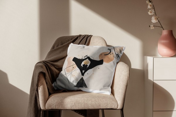 Paul Sinus Art Dekokissen Kissen Pastelltöne Eauzone Hände Mond Motiv Weich Schön Dekorativ Kunstvoll Discount Store für neue Produkte