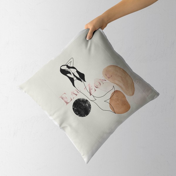 Paul Sinus Art Dekokissen Kissen Pastelltöne Eauzone Meerjungfrau Motiv Weich Schön Dekorativ Kunstvoll Angebote