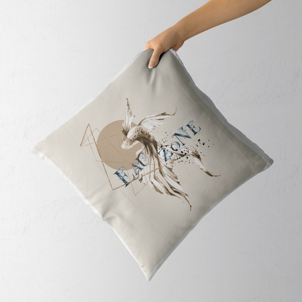 Paul Sinus Art Dekokissen Kissen Pastellfarben Eauzone Kampffisch Wasserfarben Motiv Kunstvoll Dekorativ Weich Schö Rabatt