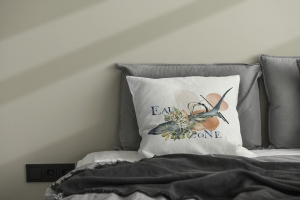 Paul Sinus Art Dekokissen Kissen Pastellfarben Eauzone Blumen Hai Wasserfarben Motiv Kunstvoll Dekorativ Weich Schö Valentinstagsangebot