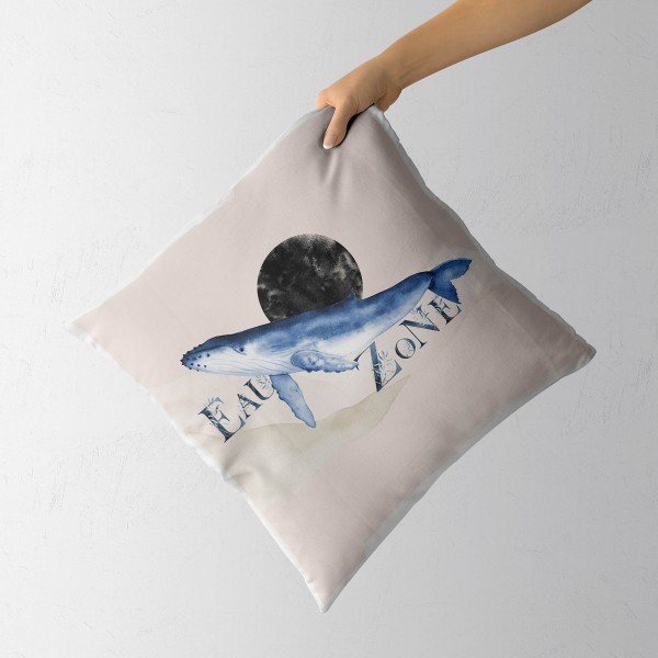 Paul Sinus Art Dekokissen Kissen Pastellfarben Eauzone Glattwal Wasserfarben Motiv Kunstvoll Dekorativ Weich Schön Lagerräumung